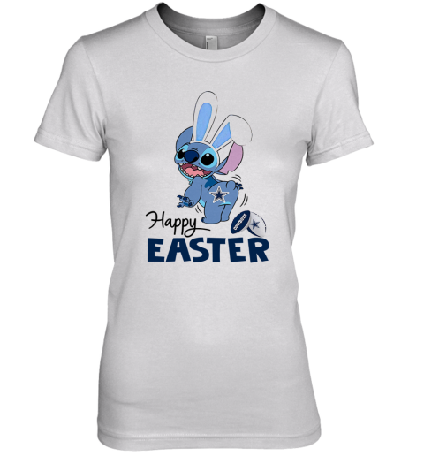 Stitch Dallas Cowboys Happy Easter Premium Women's T-Shirt