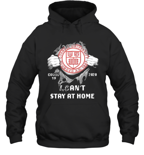 Blood Inside Me Cornell University Founded Covid 19 2020 I Cant Stay At Home Hoodie