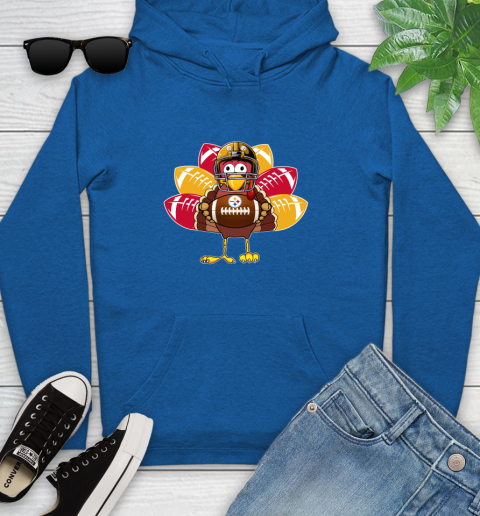 Pittsburgh Steelers Turkey Thanksgiving Day Youth Hoodie 9