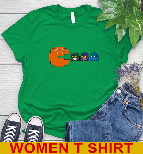 Chicago Bears NFL Football Pac Man Champion Women's T-Shirt 6