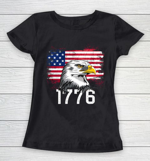 Veteran Shirt 4th of July  1776 Flag and Eagle Women's T-Shirt