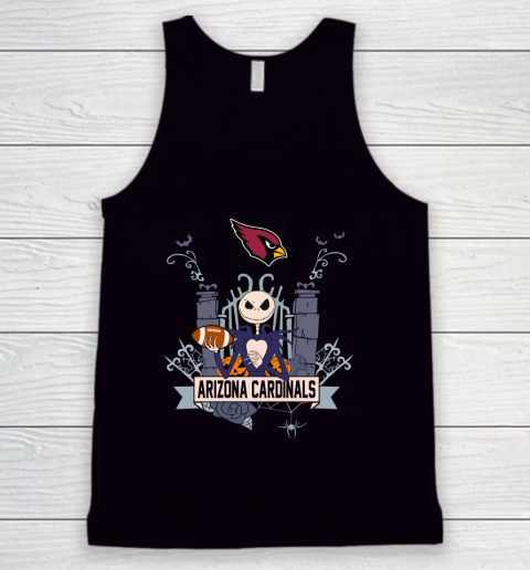 NFL Arizona Cardinals Football Jack Skellington Halloween Tank Top