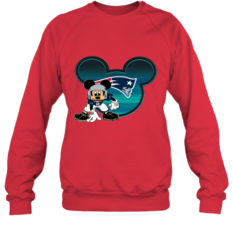 NFL New England Patriots Mickey Mouse Disney Football T Shirt 3CxYmYZDMIS sweatshirt 35 95 151514 front red