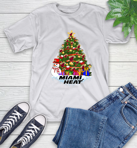 Miami Heat Merry Christmas NBA Basketball Sports T-Shirt - Image 13