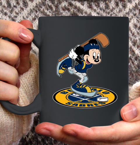 NHL Hockey Buffalo Sabres Cheerful Mickey Disney Shirt Ceramic Mug 11oz