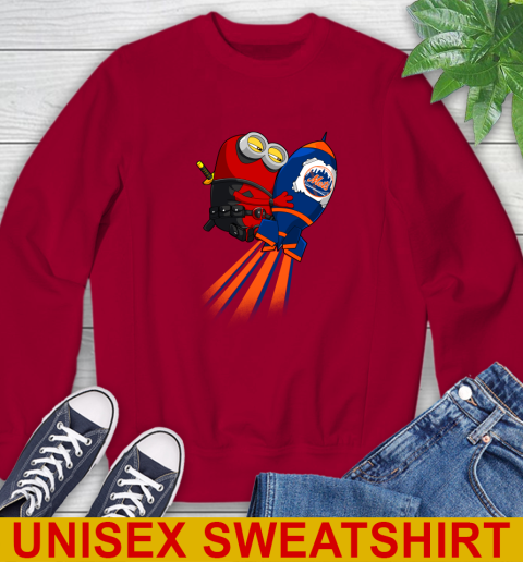 MLB Baseball New York Mets Deadpool Minion Marvel Shirt Sweatshirt 9