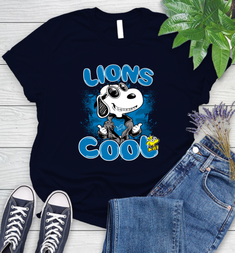 NFL Football Detroit Lions Cool Snoopy Shirt Women's T-Shirt 2