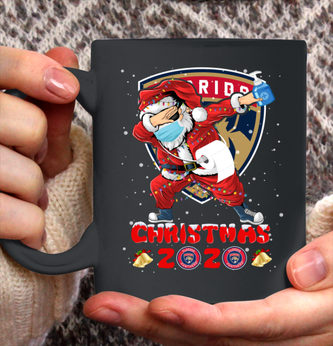 Florida Panthers Funny Santa Claus Dabbing Christmas 2020 NHL Ceramic Mug 11oz