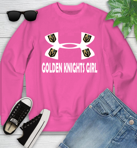 NHL Vegas Golden Knights Girl Under Armour Hockey Sports Youth Sweatshirt 6