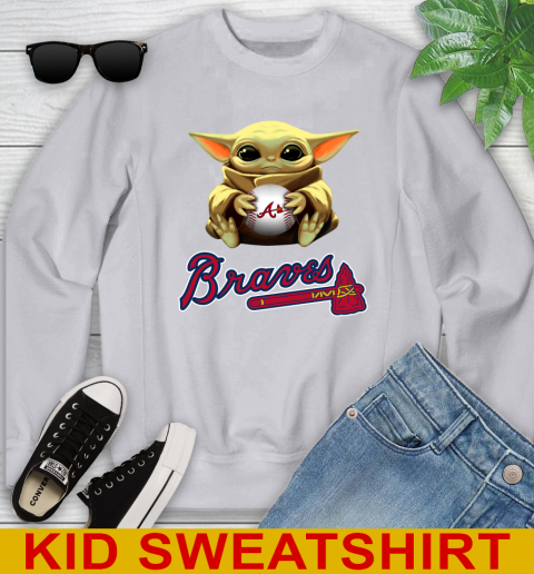 MLB Baseball Atlanta Braves Star Wars Baby Yoda Shirt 116