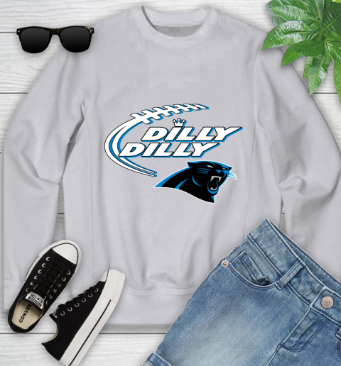 NFL Carolina Panthers Dilly Dilly Football Sports Youth Sweatshirt 4