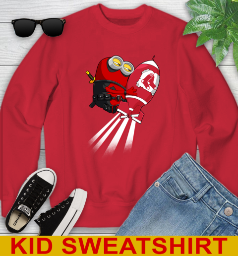 MLB Baseball Boston Red Sox Deadpool Minion Marvel Shirt Youth Sweatshirt 7