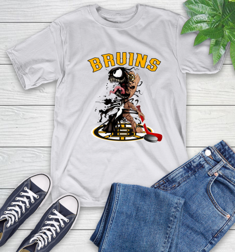 NHL Boston Bruins Hockey Venom Groot Guardians Of The Galaxy T-Shirt 12