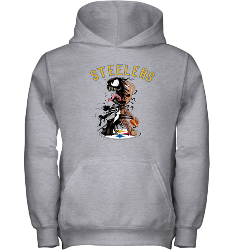 Pittsburgh Steelers Hoodies 3D Venom Pullover Hoodies