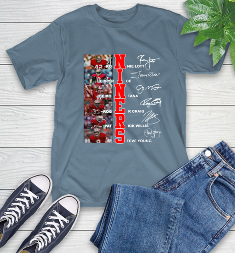 Niners Player Name And Signature San Francisco 49ers Shirts 9