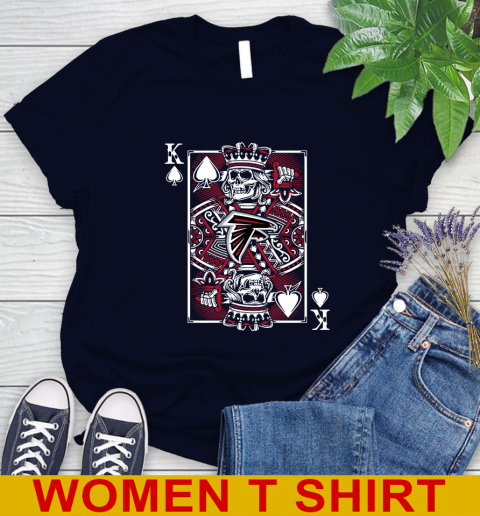 Atlanta Falcons NFL Football The King Of Spades Death Cards Shirt Women's T-Shirt 2