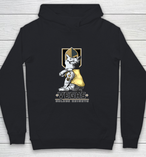 NHL My Cat Loves Vegas Golden Knights Hockey Youth Hoodie