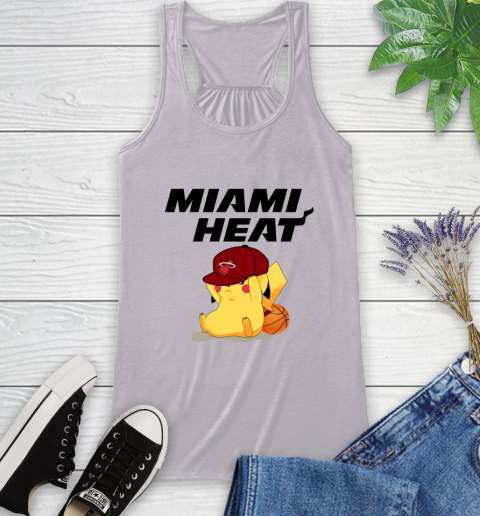 NBA Pikachu Basketball Sports Miami Heat Racerback Tank 5