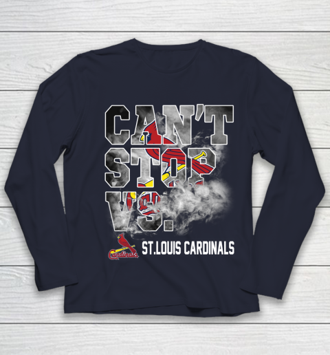 MLB St.Louis Cardinals Baseball Can't Stop Vs Cardinals Youth Long Sleeve 2