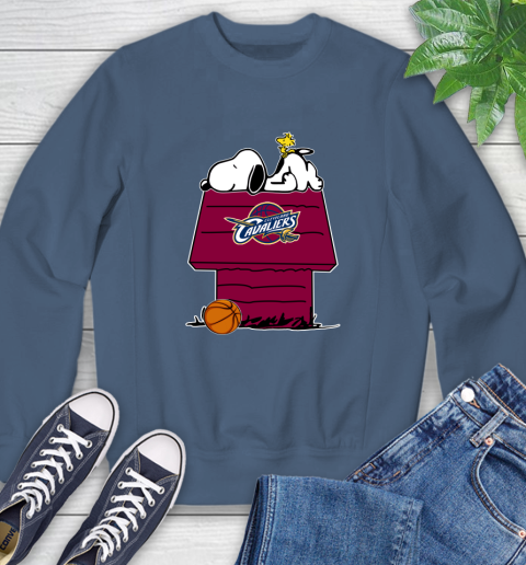 Cleveland Cavaliers NBA Basketball Snoopy Woodstock The Peanuts Movie Sweatshirt 7