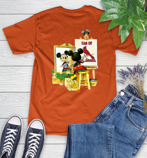 MLB Baseball St.Louis Cardinals Mickey Drawing Shirt 84