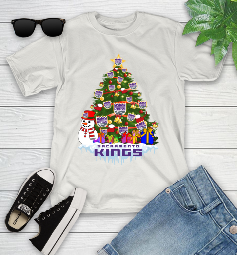 Sacramento Kings Merry Christmas NBA Basketball Sports Youth T-Shirt 12