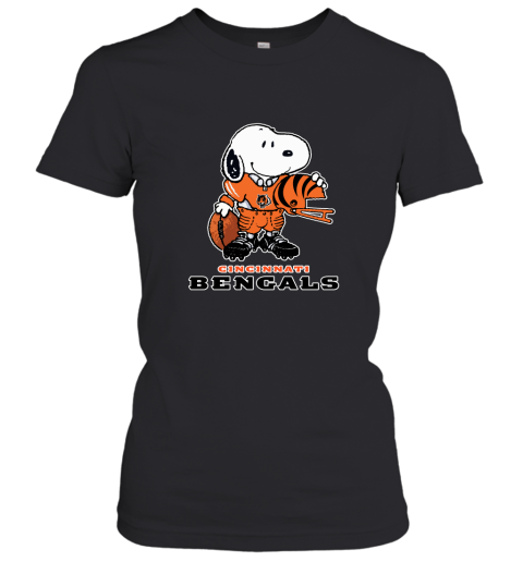 Snoopy A Strong And Proud Cincinnati Bengals Player NFL Women's T-Shirt