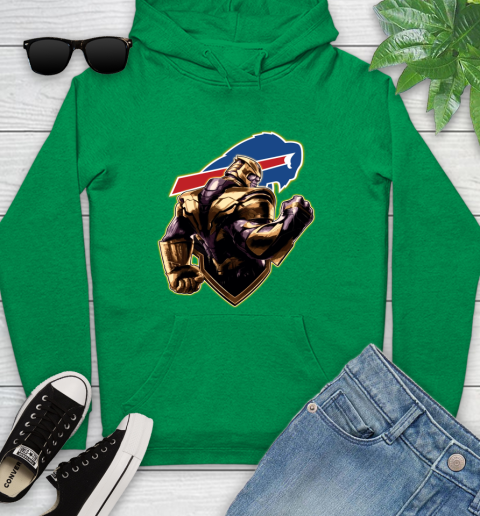 NFL Thanos Avengers Endgame Football Sports Buffalo Bills Youth Hoodie 7