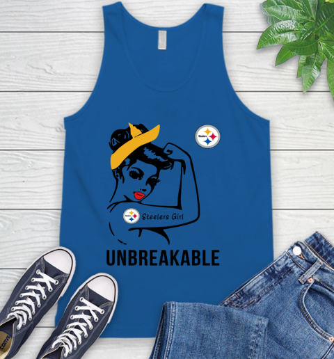 NFL Pittsburgh Steelers Girl Unbreakable Football Sports Tank Top 3