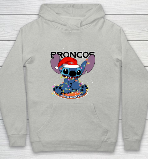Denver Broncos NFL Football noel stitch Christmas Youth Hoodie