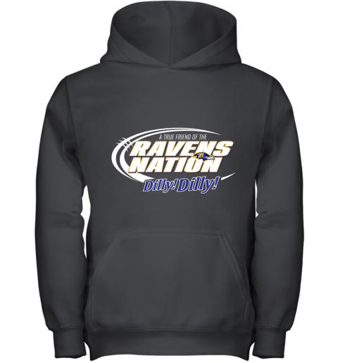 A True Friend Of The Ravens Nation Shirts Youth Hoodie