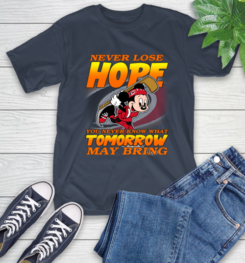 Carolina Hurricanes NHL Hockey ootball Mickey Disney Never Lose Hope T-Shirt 3