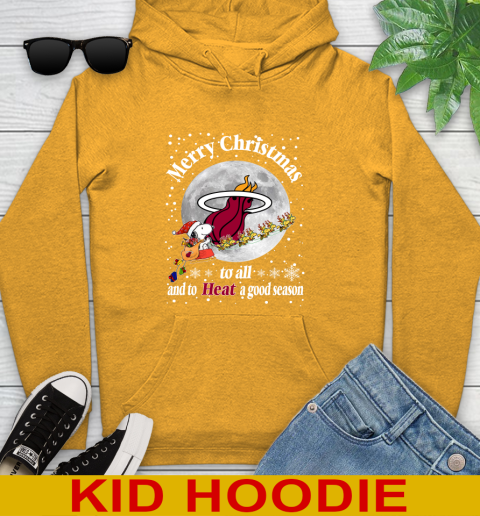 Miami Heat Merry Christmas To All And To Heat A Good Season NBA Basketball Sports Youth Hoodie 2