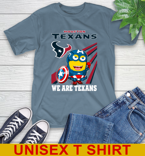 NFL Football Houston Texans Captain America Marvel Avengers Minion Shirt T-Shirt 8