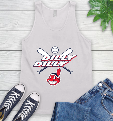 MLB Cleveland Indians Dilly Dilly Baseball Sports Tank Top