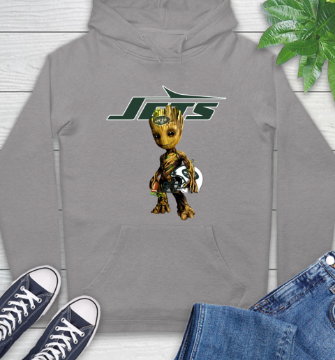 New York Jets NFL Football Groot Marvel Guardians Of The Galaxy Hoodie 6