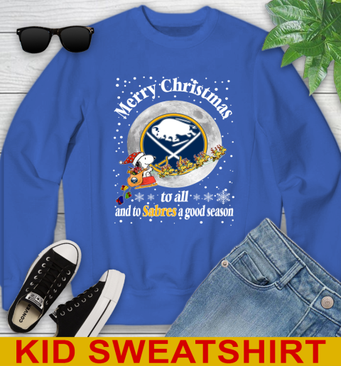Buffalo Sabres Merry Christmas To All And To Sabres A Good Season NHL Hockey Sports Youth Sweatshirt 6