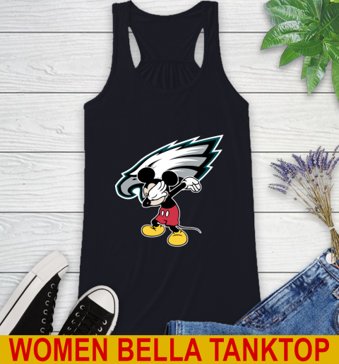 Philadelphia Eagles NFL Football Dabbing Mickey Disney Sports Racerback Tank 10