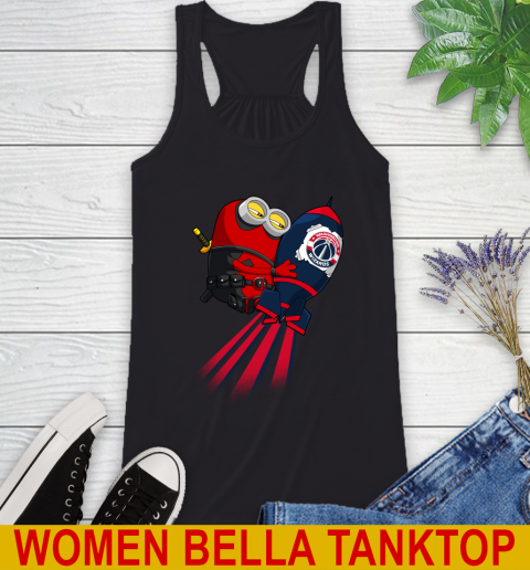 NBA Basketball Washington Wizards Deadpool Minion Marvel Shirt Racerback Tank