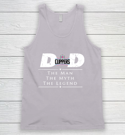 LA Clippers NBA Basketball Dad The Man The Myth The Legend Tank Top - Image 4