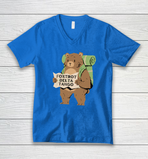 Bear Foxtrots Deltas Tangos Funny V-Neck T-Shirt 4