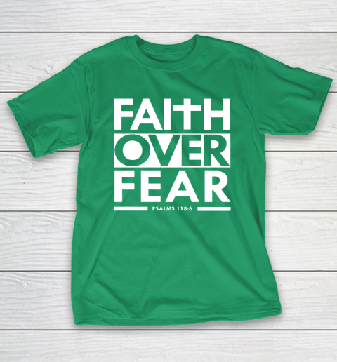 Faith Over Fear Christian Bible Verse Scripture T-Shirt 5