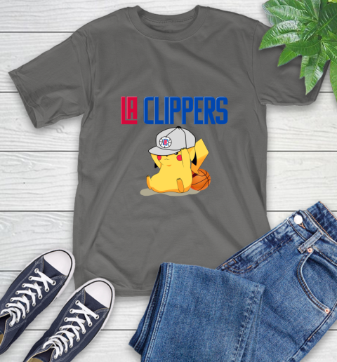 NBA Pikachu Basketball Sports Los Angeles Clippers T-Shirt 9