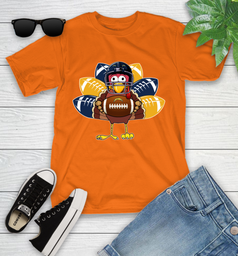 San Diego Chargers Turkey Thanksgiving Day Youth T-Shirt 7