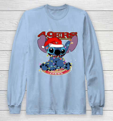 San Francisco 49ers NFL Football noel stitch Christmas Long Sleeve T-Shirt 5