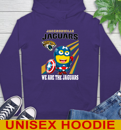NFL Football Jacksonville Jaguars Captain America Marvel Avengers Minion Shirt Hoodie 5