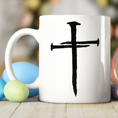 Christian Jesus Nail Cross Ceramic Mug 11oz 5