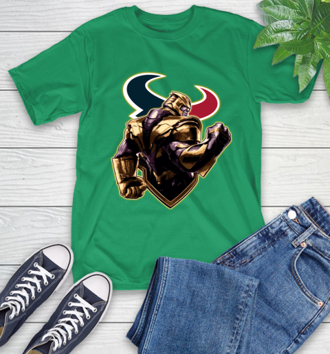 NFL Thanos Avengers Endgame Football Sports Houston Texans T-Shirt 7