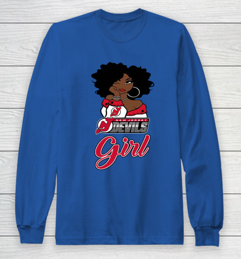 New Jersey Devils Girl NHL Long Sleeve T-Shirt 9