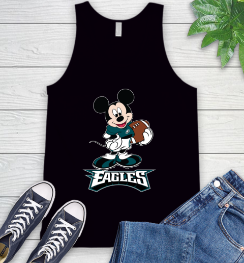 NFL Football Philadelphia Eagles Cheerful Mickey Mouse Shirt Tank Top